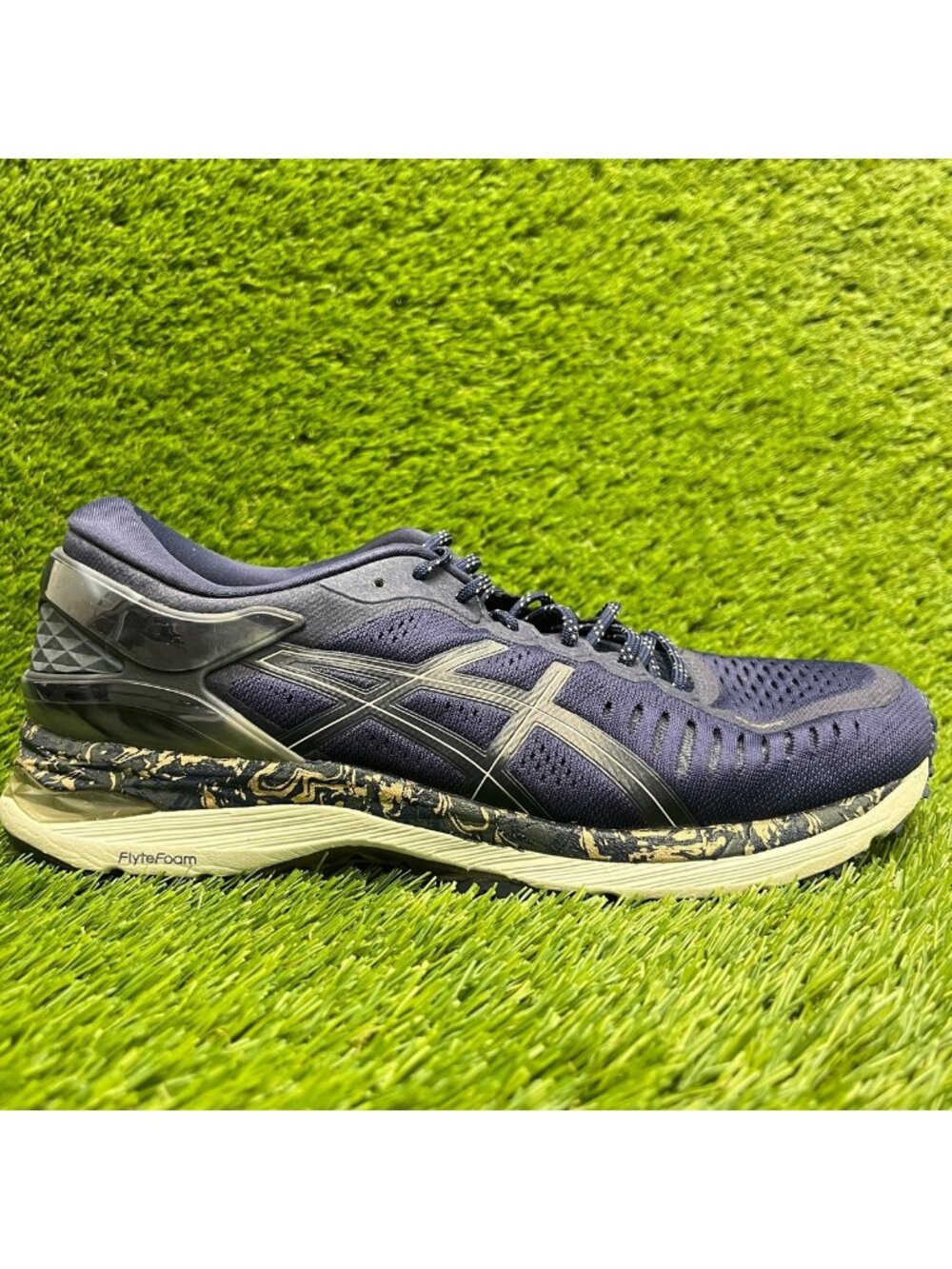 Asics MetaRun Womens Size 9.5 Blue White Athletic Running Walking Shoes Sneakers